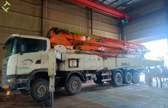 주문 CIFA 58m 스코네 샤시는 분명한 붐 펌프 트럭을 사용했습니다 online manufacture