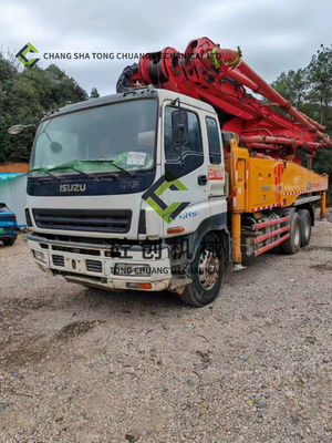 주문 49m 사용 된 콘크리트 펌프 트럭 8x4 3 축 online manufacture