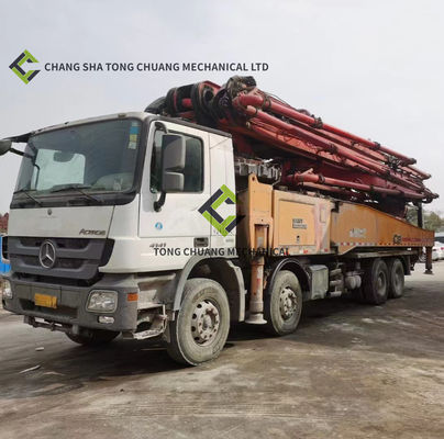 주문 56M 8x4 메르세데스 벤츠 차시에 사용 된 콘크리트 펌프 트럭 online manufacture