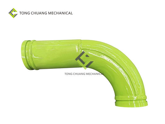철 콘크리트 펌프 파이프라인 중벽 90 각도 엘보 125*R275-90' +225mm