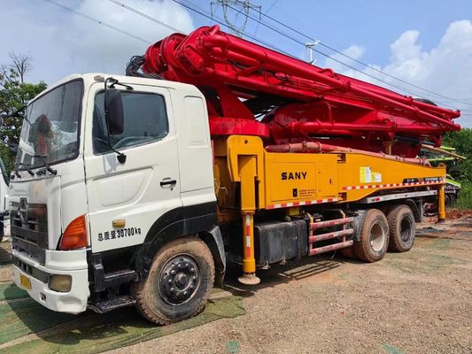 2012년 Sany HINO 차시 46미터 콘크리트 펌프 트럭 5 실린더와 5 마스트