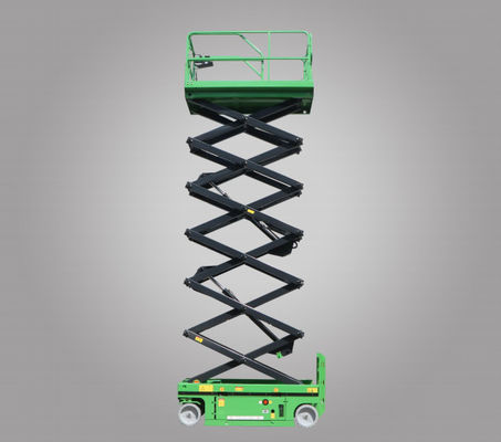 4*2 드라이브 모드 공기 작업 플랫폼 Z10W Z12W 액체로 구동되는 시저 타입 8x6V/200Ah 배터리